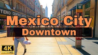 Mexico City Downtown CDMX 4K HDR Walking Tour [upl. by Ygief792]