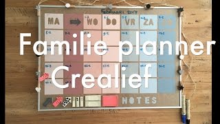 Familie planner whiteboard kalender voor het hele gezin zelf knutselen maken DIY [upl. by Malan353]