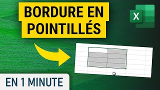 Ajouter une bordure en pointillés sur Excel [upl. by Ennaillij]