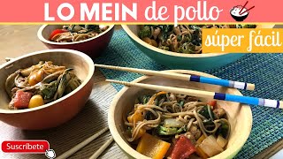 Lo Mein de pollo [upl. by Ardnekat]