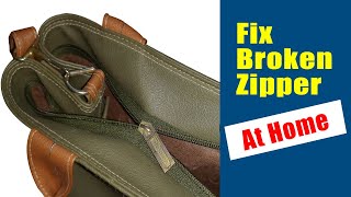 How to Fix Broken Zipper on Bag at Home [upl. by Calesta]