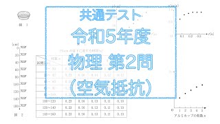 【共通テスト全問解説】第2問 令和5年度 物理 本試験 [upl. by Itsim]