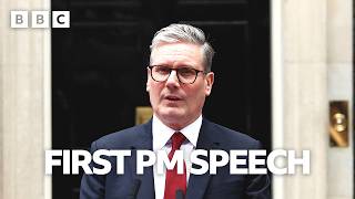 Keir Starmer speaks for first time as new Prime Minister  UK General Election  BBC [upl. by Elga]