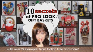 10 Pro Secrets for creating Gorgeous High End Look Gift Baskets everyone loves – Dollar Tree amp more [upl. by Egduj678]