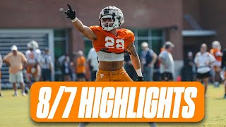 Tennessee football practices on Wednesday morning as fall camp rolls on I Tennessee Volunteers I GBO [upl. by Novelc]