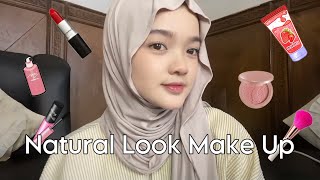 Tutorial make up untuk pemula Natural Look Make Up🙌🏻 [upl. by Vevine902]