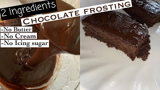 Easy chocolate icing for cake  Best ever chocolate fudge frosting shorts [upl. by Retsub69]