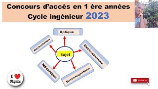 Concours daccès filière ingénieur 2023 Partie 1 [upl. by Eladnar788]