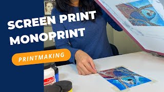 The Process of Mono Silkscreening  How to Create Unique Prints using Screen Printing Technique [upl. by Alaine]