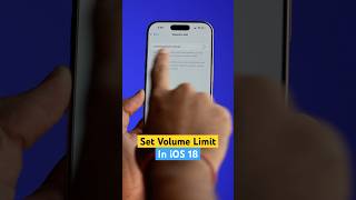 Set Maximum Volume Limit in iOS 18 apple ios18 [upl. by Nehemiah]