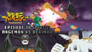 Digimon Adventure PSP  Walkthrough Episode 16 Part 2  Angemon vs Devimon [upl. by Louie]