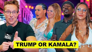 I Asked Drunk College Students ‘Trump or Kamala’  These Answers Will SEND You… 🤣 [upl. by Nanerb]