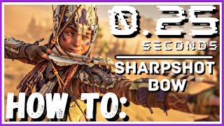 How to Make Your Sharpshot Bow 4× Faster  Horizon Forbidden West [upl. by Eitsym]