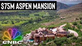 75M ASPEN MANSION  Secret Lives Of The Super Rich [upl. by Hgielra]