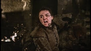 Juego de Tronos 8x03  Arya pelea con los caminantes  La muerte de Lyanna Mormont [upl. by Arihas]