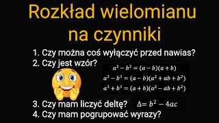 Rozkład wielomianu na czynniki 1 [upl. by Rehsa]