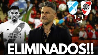 RIVER ELIMINADO POR TEMPERLEY 54 LUEGO DE EMPATAR 11 COPA ARGENTINA [upl. by Akined]