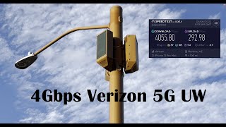 Fastest 5G Speed Test 2023 4Gbps Verizon 5GUW on iPhone 13 amp 14 to an Ericsson mmWave radio tower [upl. by Nahtanod784]