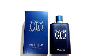 Armani Acqua Di Gio Profondo Final Review 2020 [upl. by Barbette]