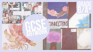 My GCSE Art Sketchbook Tour  Grade 8A [upl. by Fidele958]