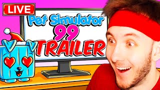 ŽIVĚ Sledujeme PREMIÉRU TRAILERU PET SIMULATORU 99 🔥🔥 [upl. by Lenor]