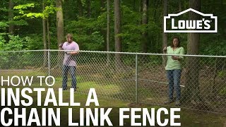 How to Install a Chain Link Fence [upl. by Akeenat511]