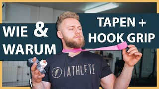 Finger tapen Hook Grip und Tommys Tape im Test  Berlin Barbell Review [upl. by Kirtap235]