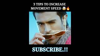 3 BEST TIPS 🤯 TO INCREASE 🔥 YOUR MOVEMENT SPEED 😍  FREEFIRE FACTS maheshfreefire maheshff [upl. by Thoer]