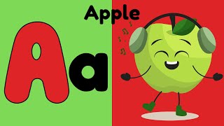 English Alphabet  Learn Alphabet A to Z  A to Z Preschool Book Learning A for Apple  Phonetics [upl. by Wasserman]