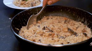 Auténtico RISOTTO de setas y panceta  RECETA ITALIANA [upl. by Philemon349]