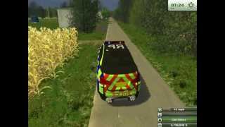 Farming Simulator 2013 BMW police car [upl. by Ymrej]