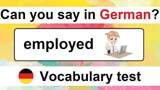 Can you guess 2020  German Vocabulary Test for Beginners [upl. by Roede]