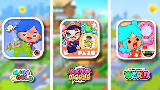 MIGA WORLD VS AVATAR WORLD VS TOCA BOCA WORLD  MIGA  PAZU  TOCA BOCA [upl. by Ortiz]