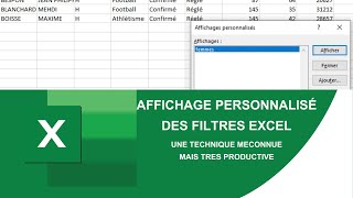 Maîtrisez les Techniques de Vue et les Filtres Avancés dans Excel [upl. by Nap]