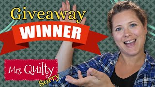 Quilting Giveaway Winner Cruise Course and Email List [upl. by Acinnor]