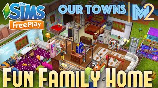 Sims FreePlay  Fun Family Home Original House Design [upl. by Ecydnac892]