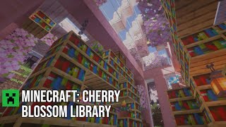 Minecraft Cherry Blossom Library [upl. by Adli]