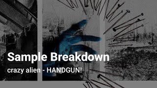 Sample Breakdown crazy alien  HANDGUN [upl. by Ydoow]