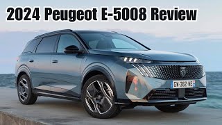 2024 Peugeot E5008 Walkaround Review Interior Exterior Details [upl. by Derrej64]