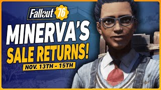 Fallout 76 Minerva Sale Location  November 13th  15th [upl. by Anividul330]