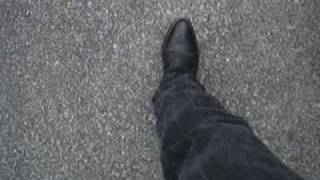 Black Bullhide Nocona Cowboy Boots on a Cloudy Fall Day [upl. by Ellekram]