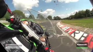 BigBike ZX10R กับการเข้าโค้งที่สนาม Nürburgring Nordschleife [upl. by Center]