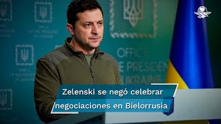 Ucrania confirma que negociará con Rusia en la frontera ucranianobielorrusa [upl. by Dragelin842]