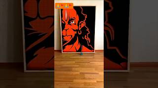 Hanuman Ji Mosaic art with Rubiks cube shorts jaishreeram hanuman [upl. by Poppo]