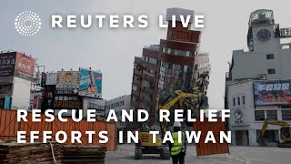 LIVE Rescuers evacuate people trapped at Taroko National Park in Taiwan after deadly quake [upl. by Vickey]