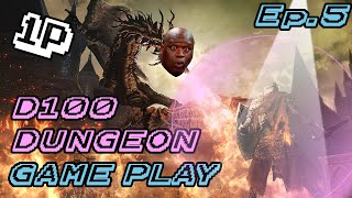 D100 Dungeon Ep 5  Divine Intervention  Combat Gameplay [upl. by Yelyk]