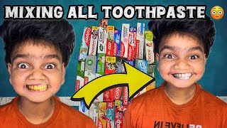 Mixing All Toothpaste  Shocking Result 😳  Arun Karthick [upl. by Ellasal63]