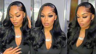 Super Laid Wig Install 🖤  Body Wave Wig ft  Megalook Hair [upl. by Assira]