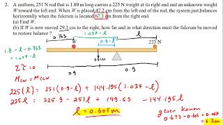 Physics  Grade 10  MomentTorque Worksheet 6 [upl. by Vera275]