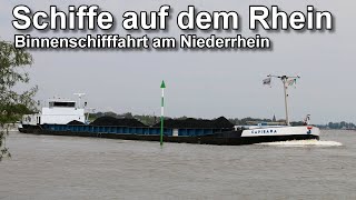 Schiffe auf dem Rhein  Binnenschifffahrt  Niederrhein [upl. by Wernick]